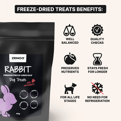 Freeze-Dried Raw Rabbit Treats